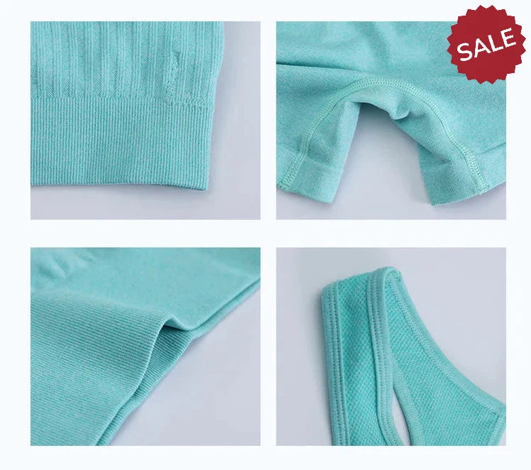 2-Piece Yoga Set: Hollow Back Sports Bra & Hip-Lifting Shorts