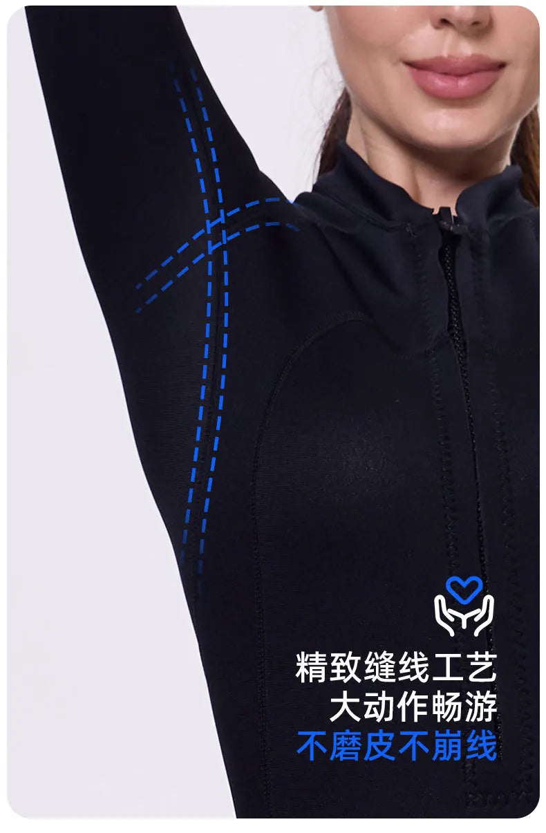 2mm Women’s Neoprene Long Sleeve Wetsuit