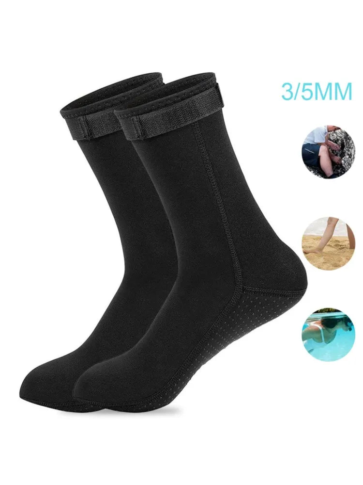 5mm Neoprene Socks – Non-Slip Surf Swimming Fins Socks