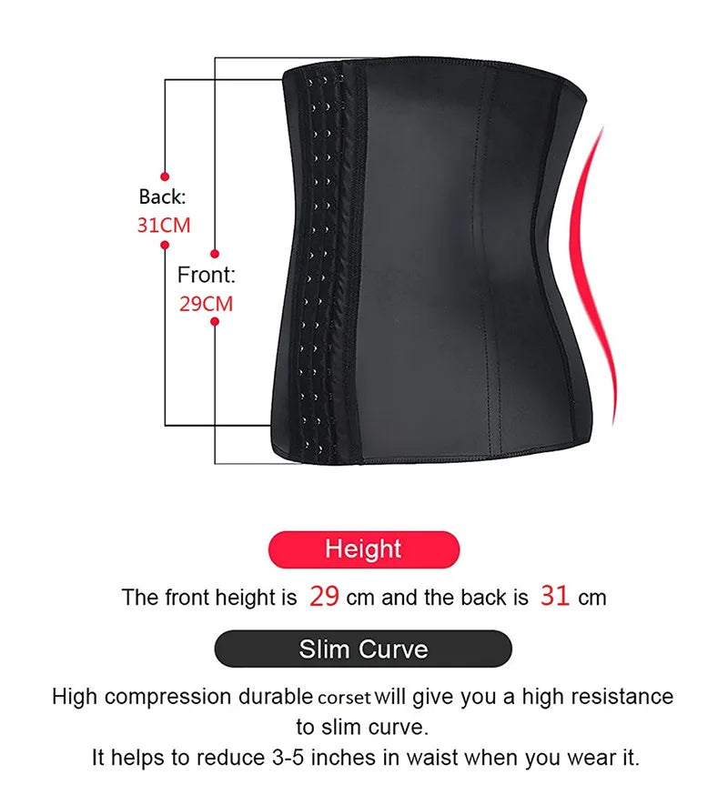 AfruliA Fajas Colombian Girdle Waist Trainer – Double Compression Body Shaper