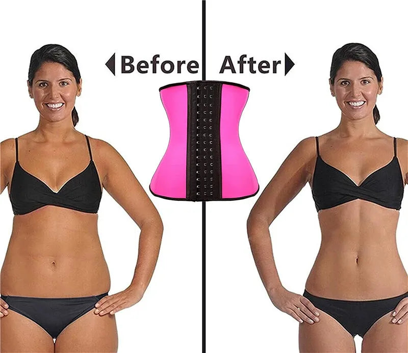 AfruliA Fajas Colombian Girdle Waist Trainer – Double Compression Body Shaper