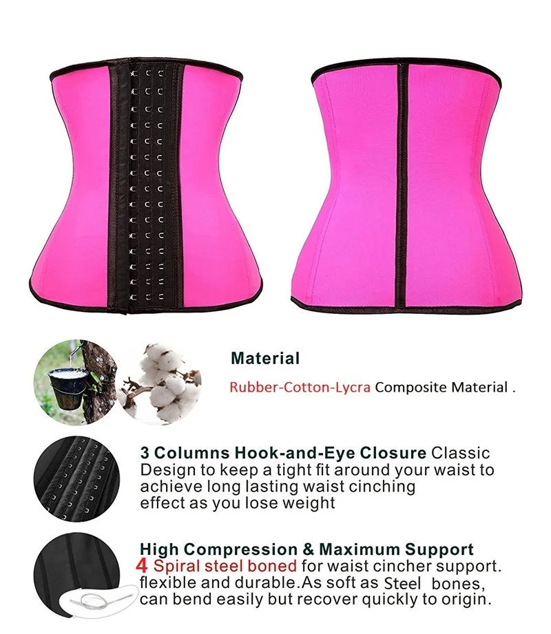 AfruliA Fajas Colombian Girdle Waist Trainer – Double Compression Body Shaper