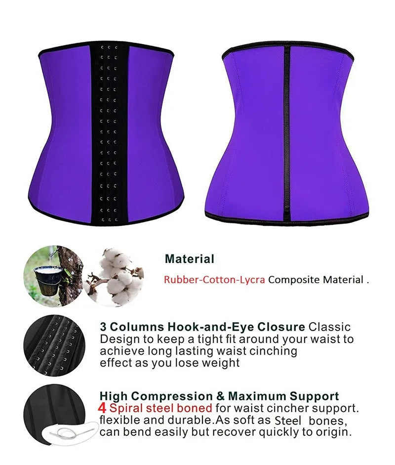 AfruliA Fajas Colombian Girdle Waist Trainer – Double Compression Body Shaper