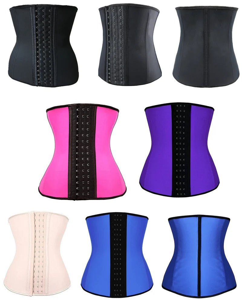 AfruliA Fajas Colombian Girdle Waist Trainer – Double Compression Body Shaper