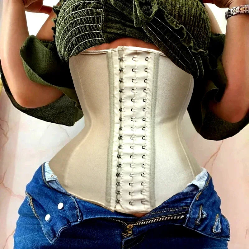 AfruliA Fajas Colombian Girdle Waist Trainer – Double Compression Body Shaper