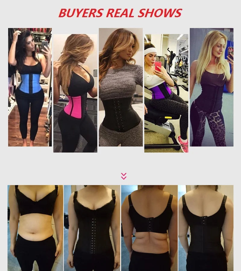 AfruliA Fajas Colombian Girdle Waist Trainer – Double Compression Body Shaper