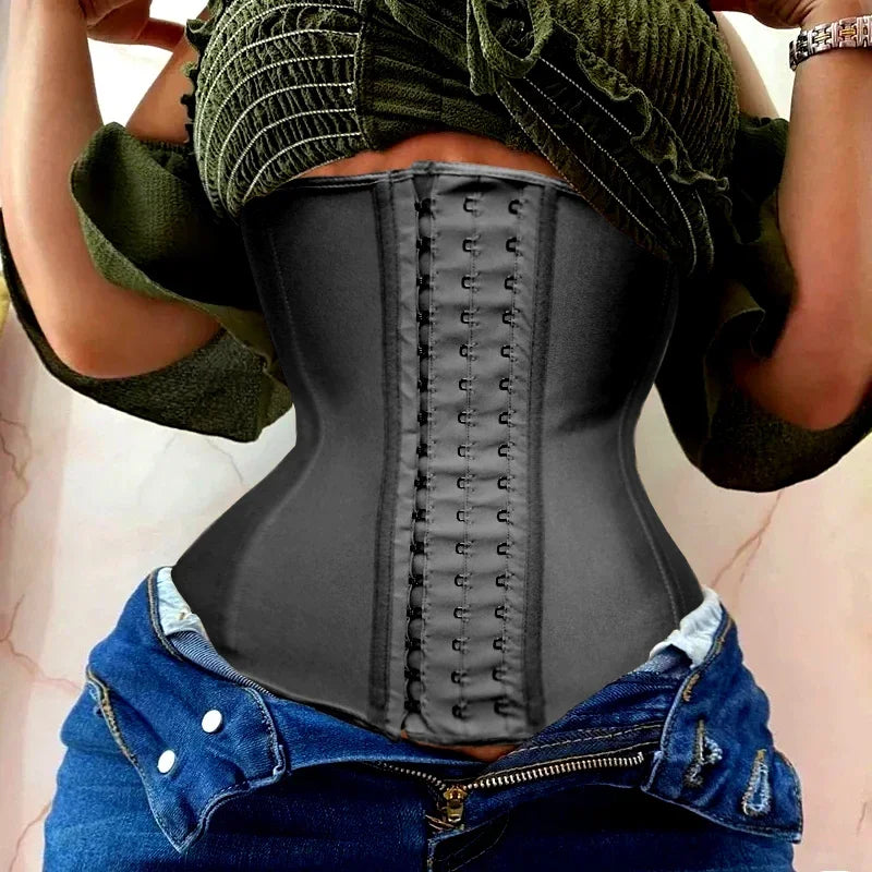 AfruliA Fajas Colombian Girdle Waist Trainer – Double Compression Body Shaper