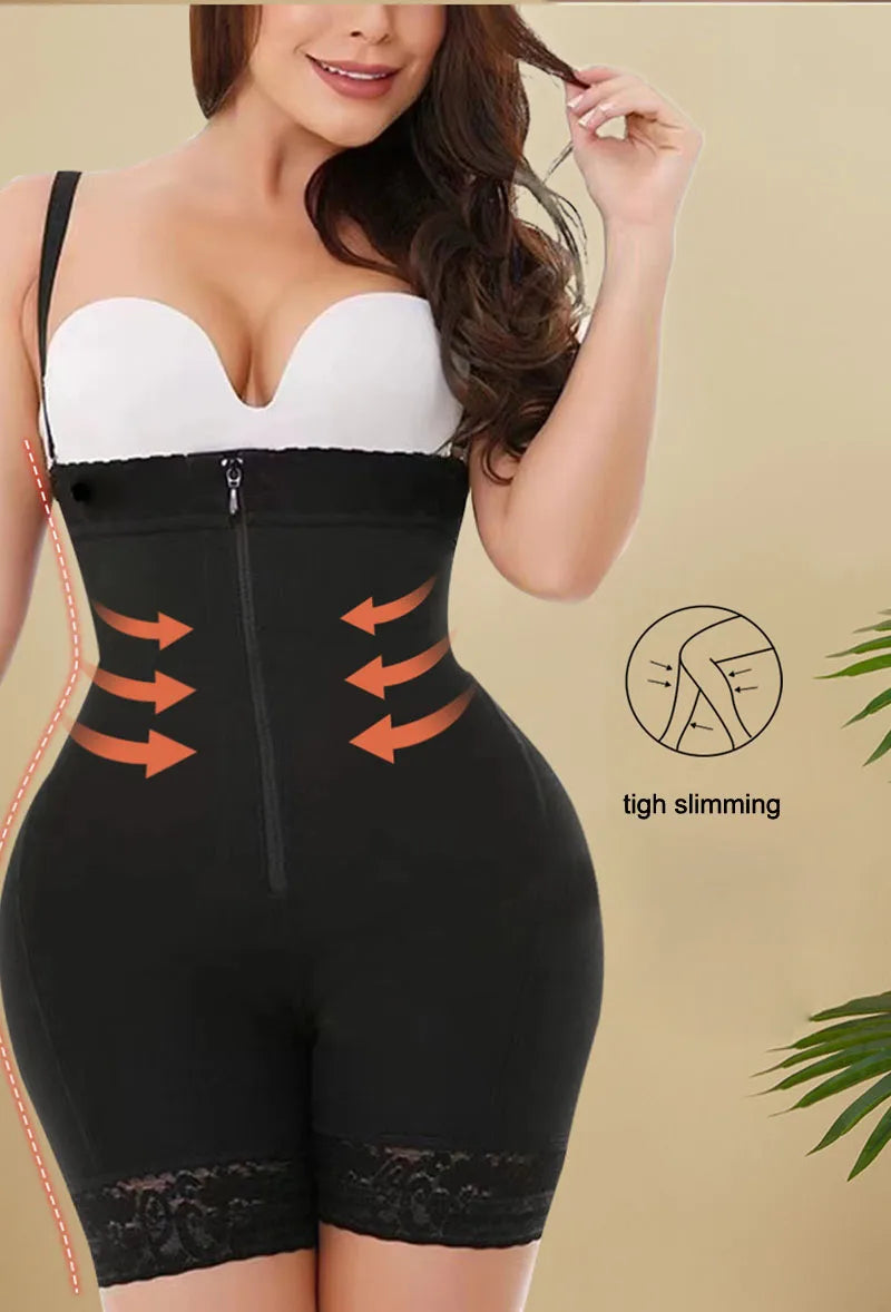 AfruliA Fajas Colombiana Full Body Shaper – Butt Lifter & Tummy Control Bodysuit