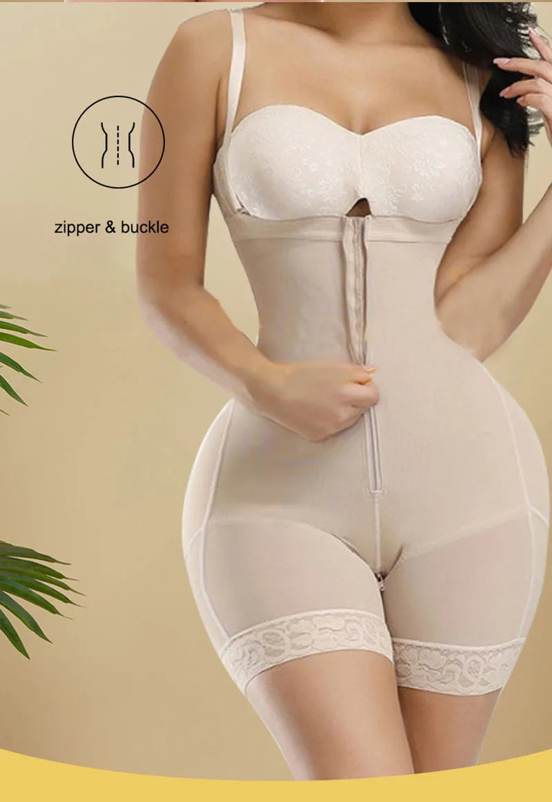 AfruliA Fajas Colombiana Full Body Shaper – Butt Lifter & Tummy Control Bodysuit