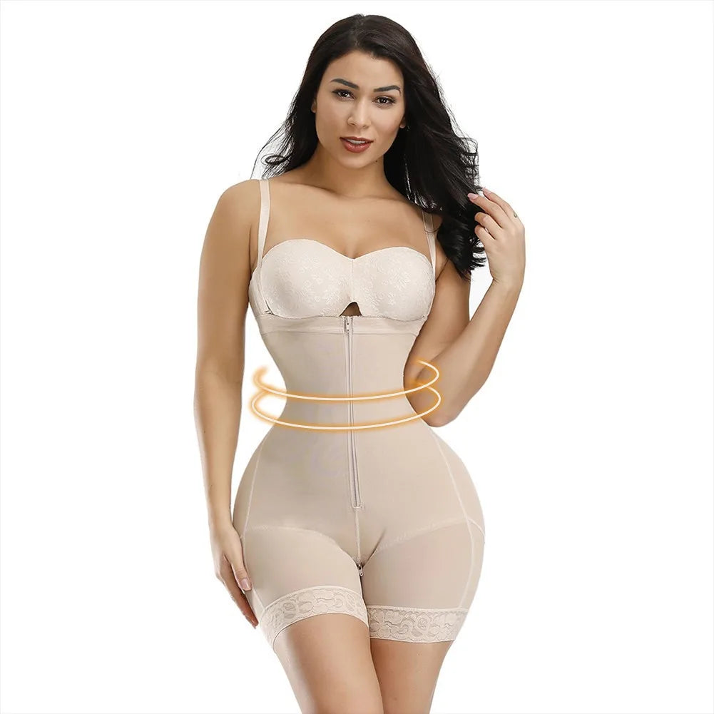 AfruliA Fajas Colombiana Full Body Shaper – Butt Lifter & Tummy Control Bodysuit