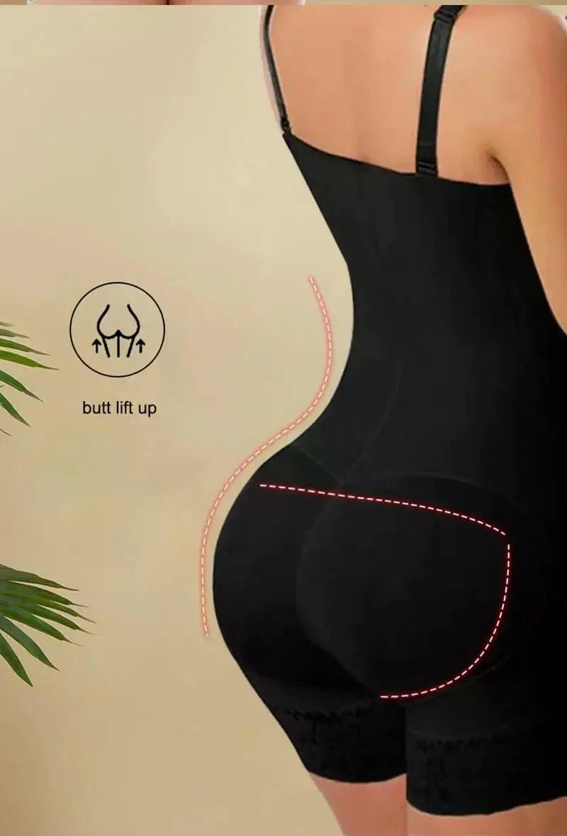 AfruliA Fajas Colombiana Full Body Shaper – Butt Lifter & Tummy Control Bodysuit