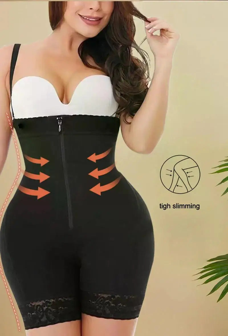 AfruliA Fajas Colombiana Full Body Shaper – Butt Lifter & Tummy Control Bodysuit