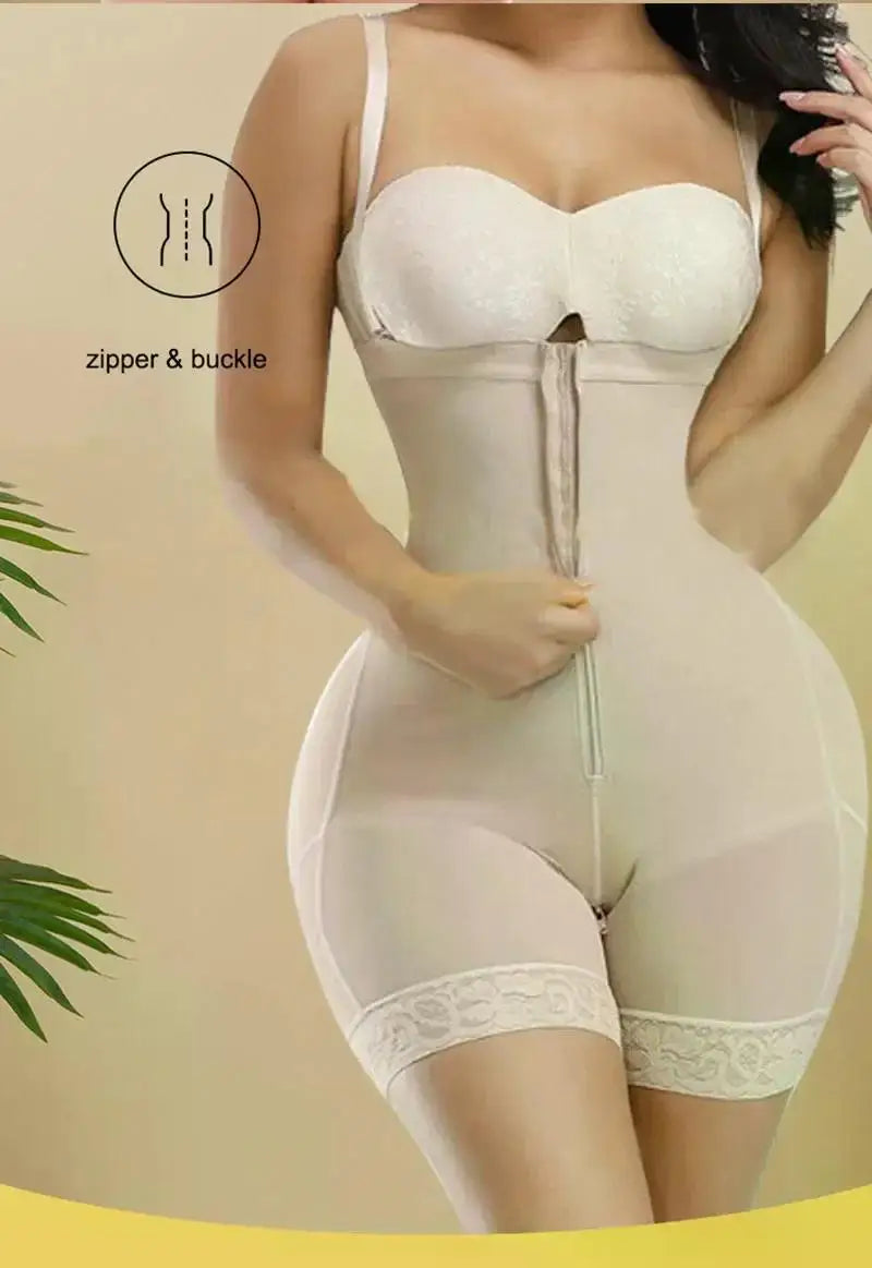 AfruliA Fajas Colombiana Full Body Shaper – Butt Lifter & Tummy Control Bodysuit