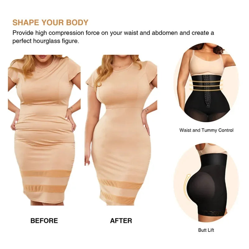 AfruliA High Waist Trainer Slimming Sheath Corset Body Shaper – BBL Control Panties