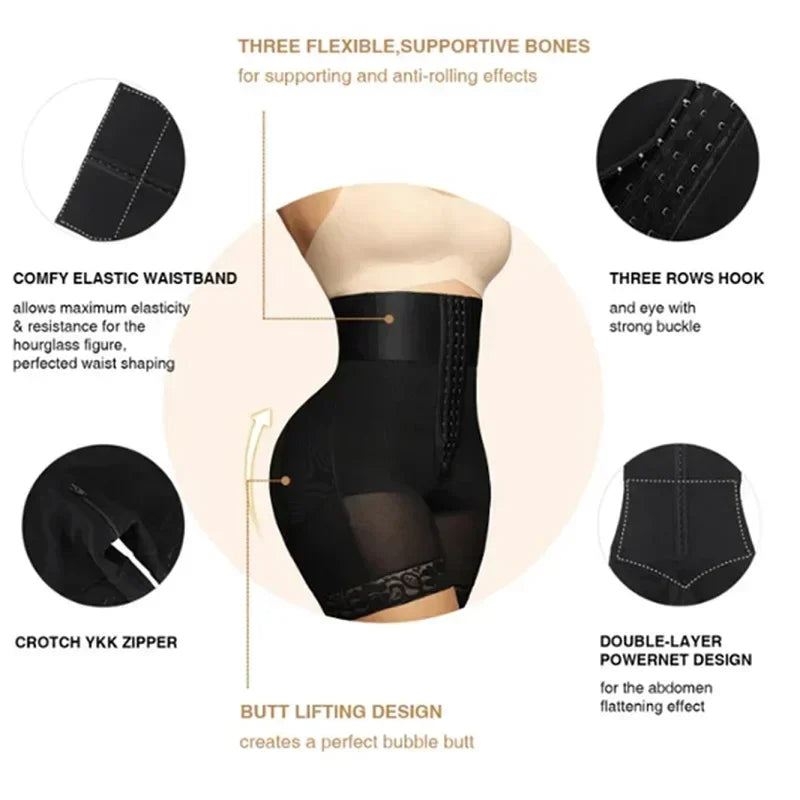 AfruliA High Waist Trainer Slimming Sheath Corset Body Shaper – BBL Control Panties