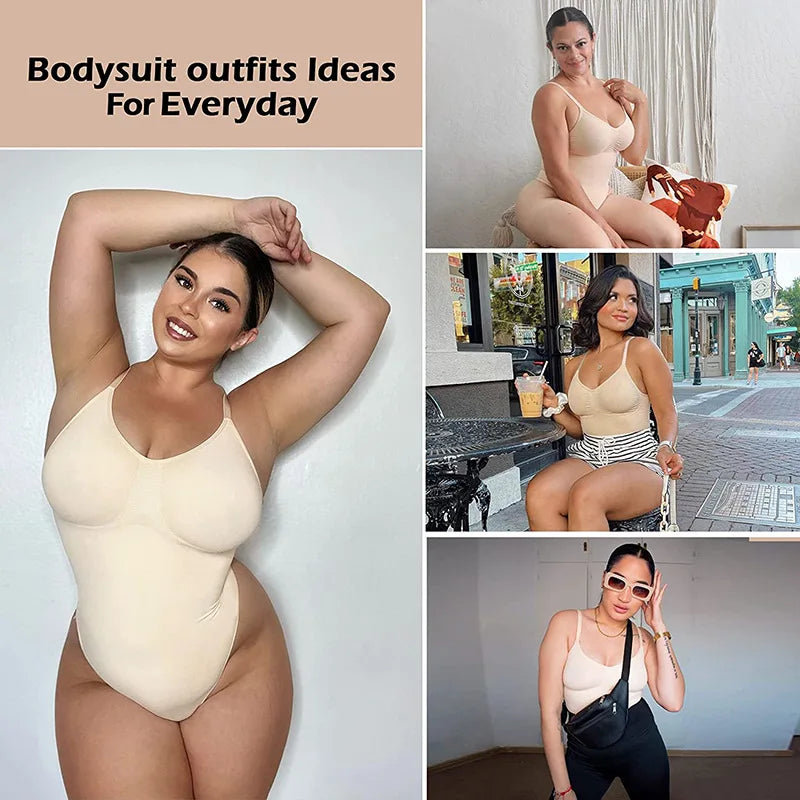 Backless Thong Bodysuit – Seamless Tummy Control Shapewear