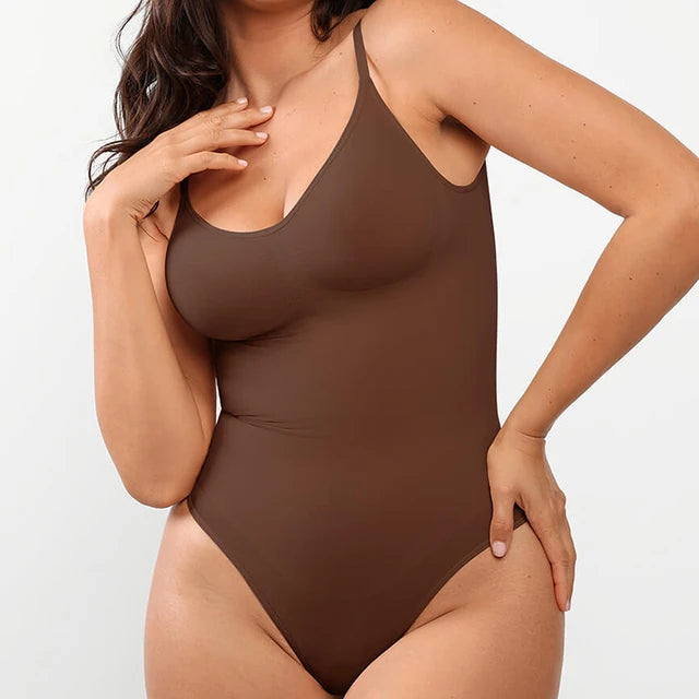 Backless Thong Bodysuit – Seamless Tummy Control Shapewear