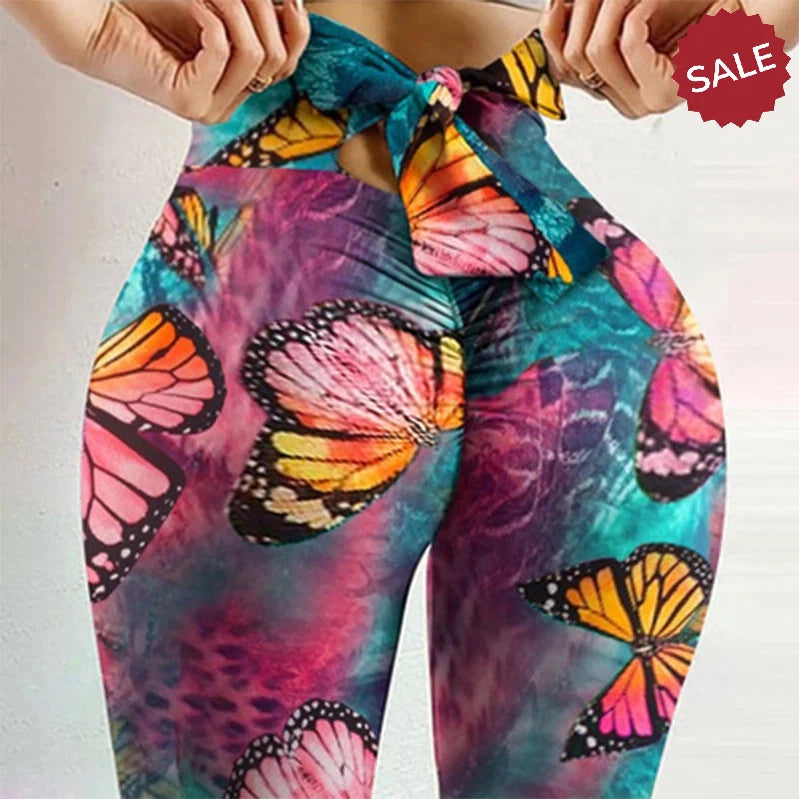 Bowknot High-Waist Workout Leggings