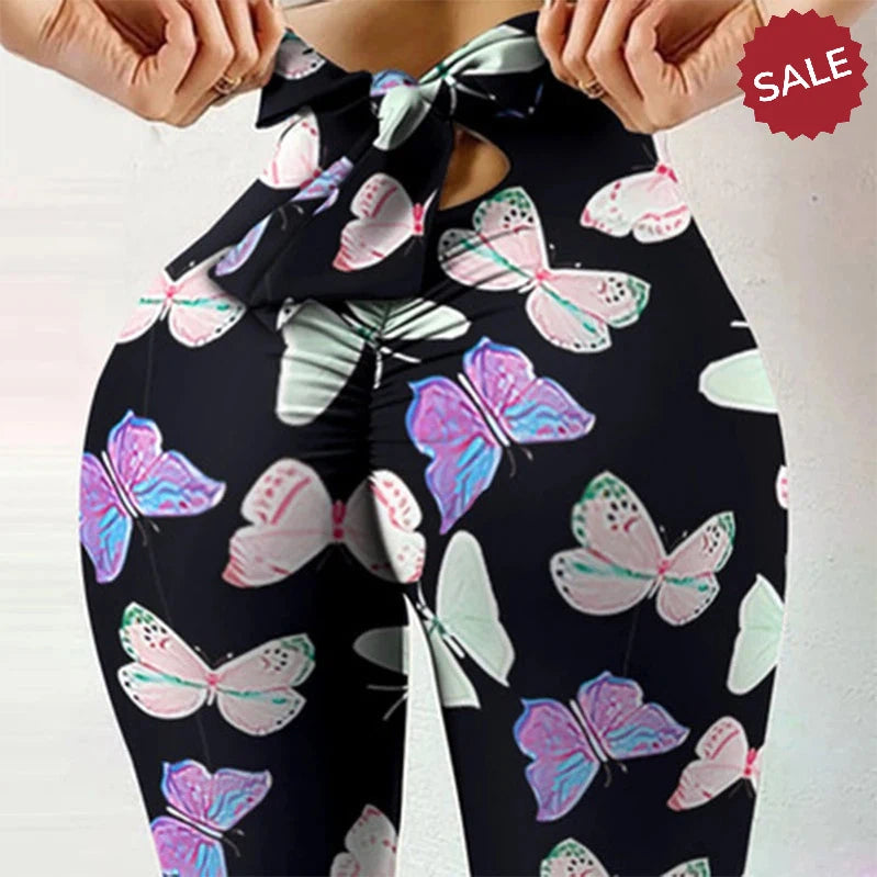 Bowknot High-Waist Workout Leggings