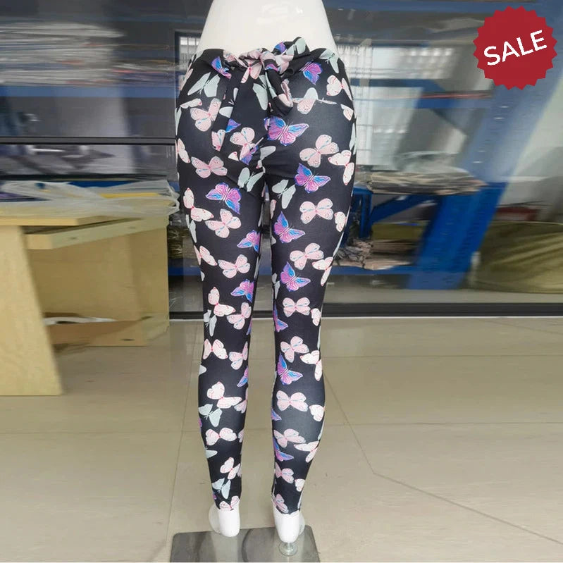 Bowknot High-Waist Workout Leggings