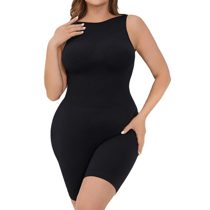 BurVogue Women’s Tummy Control Bodysuit – Mid-Thigh Butt Lifter Shapewear Shorts