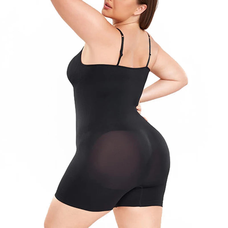 BurVogue Women’s Tummy Control Bodysuit – Mid-Thigh Butt Lifter Shapewear Shorts