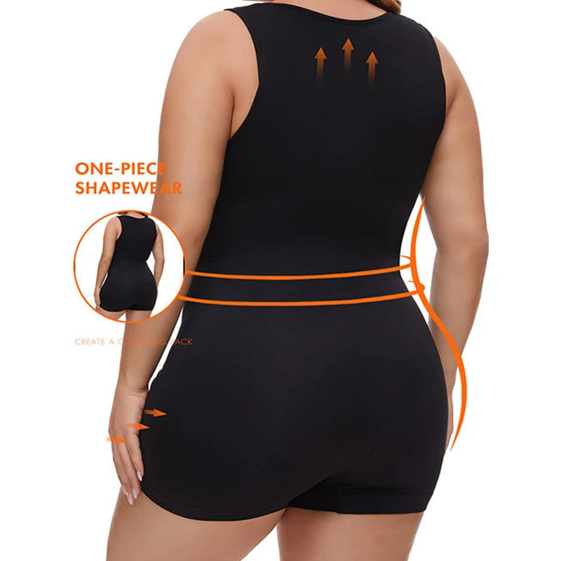 BurVogue Women’s Tummy Control Bodysuit – Mid-Thigh Butt Lifter Shapewear Shorts