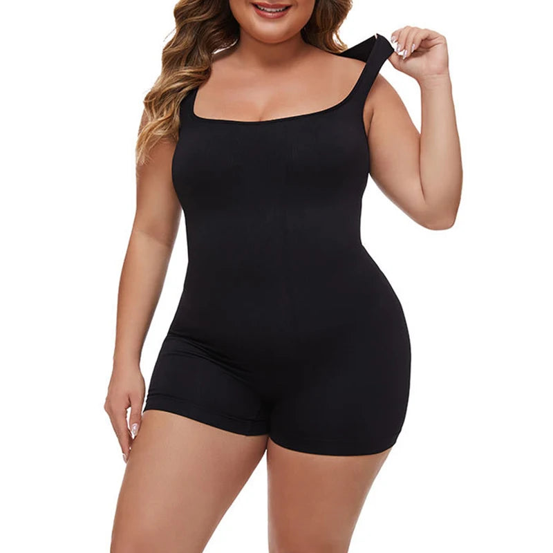 BurVogue Women’s Tummy Control Bodysuit – Mid-Thigh Butt Lifter Shapewear Shorts