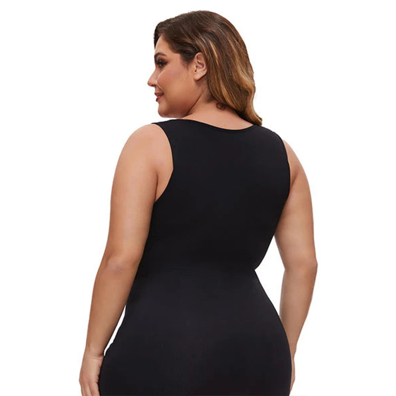 BurVogue Women’s Tummy Control Bodysuit – Mid-Thigh Butt Lifter Shapewear Shorts