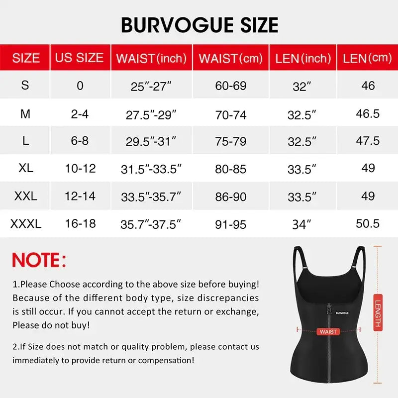 Burvogue Waist Trainer Corset Underbust Shapewear – Latex Body Shaper for Tummy Slimming