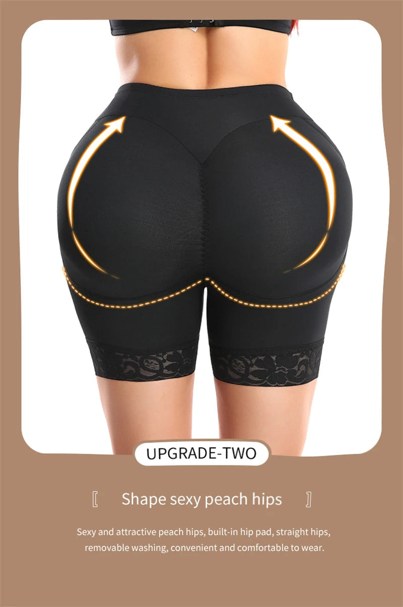 Butt Lifter Shapewear Shorts – Women’s Fake Booty Hip Enhancer Body Shaper