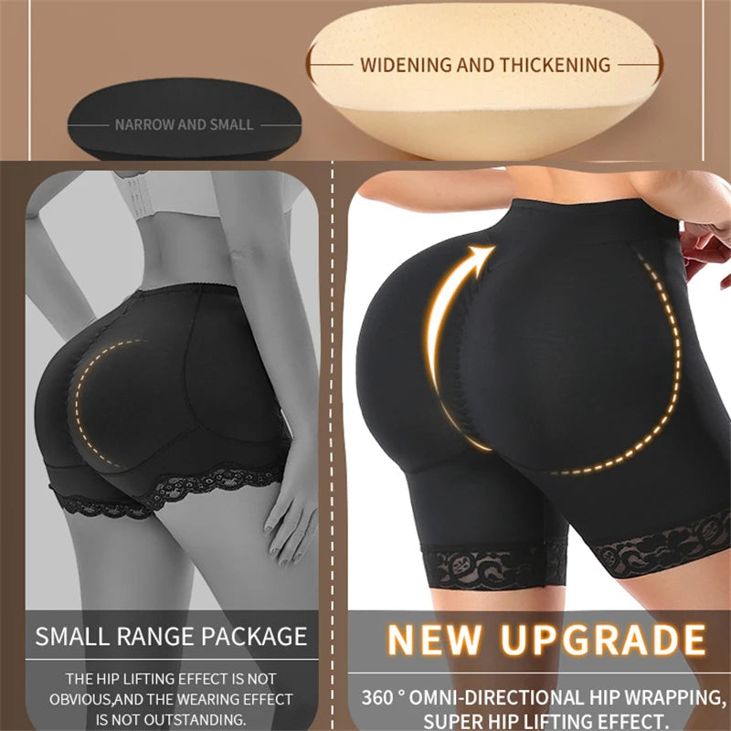 Butt Lifter Shapewear Shorts – Women’s Fake Booty Hip Enhancer Body Shaper