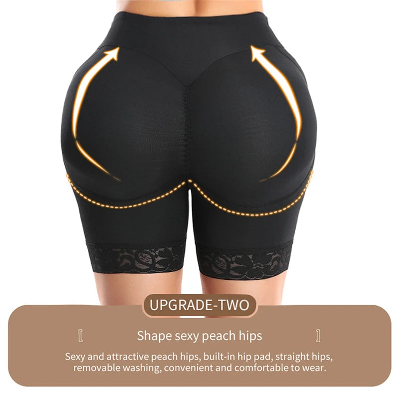 Butt Lifter Shapewear Shorts – Women’s Fake Booty Hip Enhancer Body Shaper