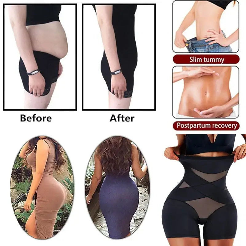 CXZD Women’s High-Waist Trainer Body Shaper Panties – Tummy Control Slimming Girdle