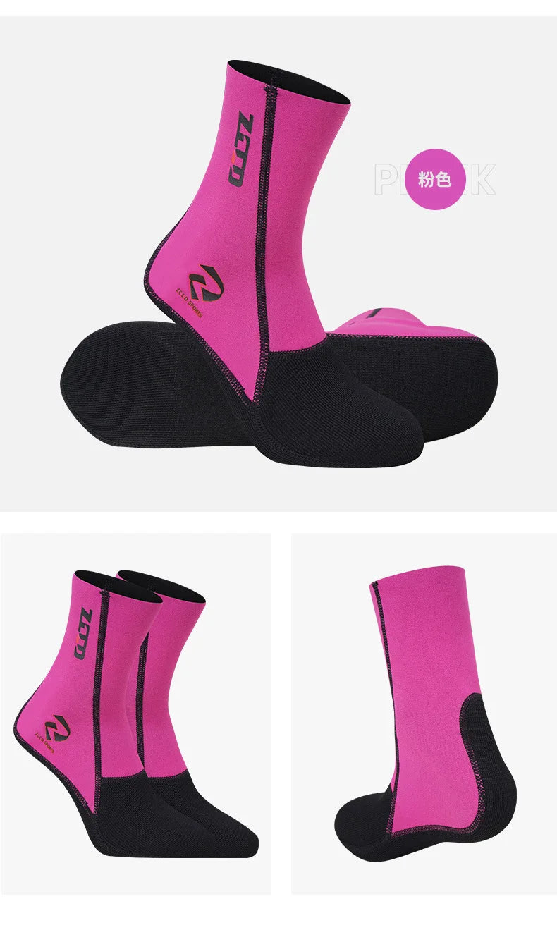 Diving Socks 1.5MM Neoprene Water Boots – Non-Slip Beach and Wetsuit Shoes
