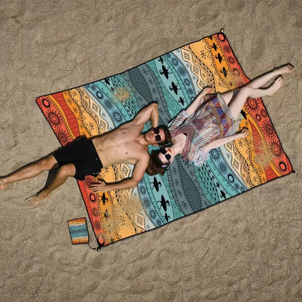 Extra-large Waterproof Sandproof Beach Blanket - Quick Dry, Outdoor Picnic Mat
