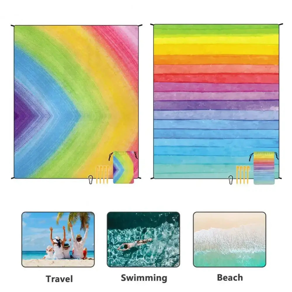 Extra-large Waterproof Sandproof Beach Blanket - Quick Dry, Outdoor Picnic Mat