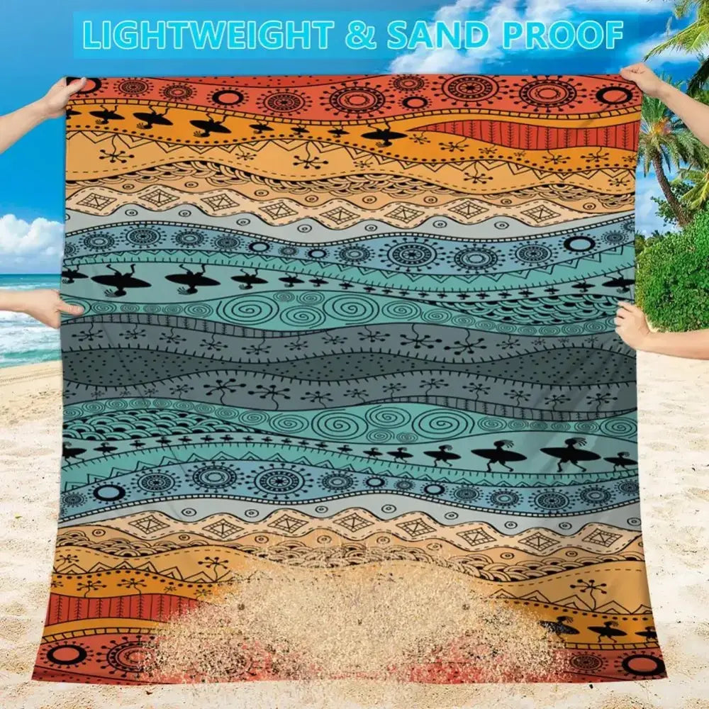 Extra-large Waterproof Sandproof Beach Blanket - Quick Dry, Outdoor Picnic Mat
