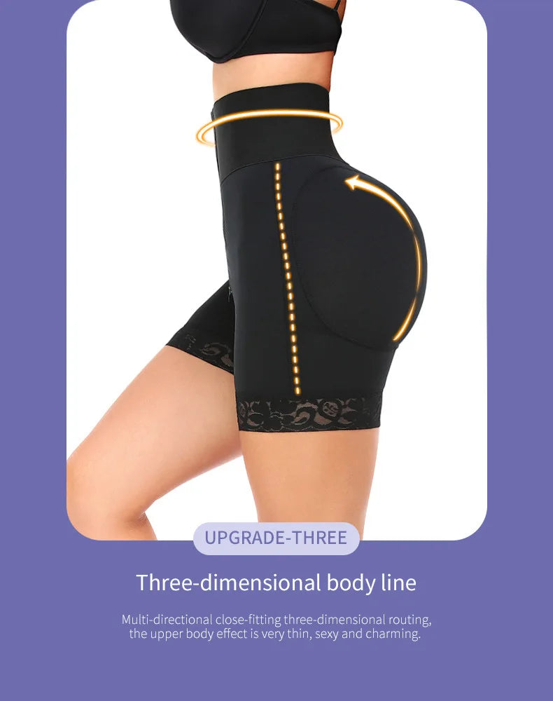 Fajas Colombiana 3-Boned Sculpting Girdle – Slimming Butt Lifter Shaping Shorts