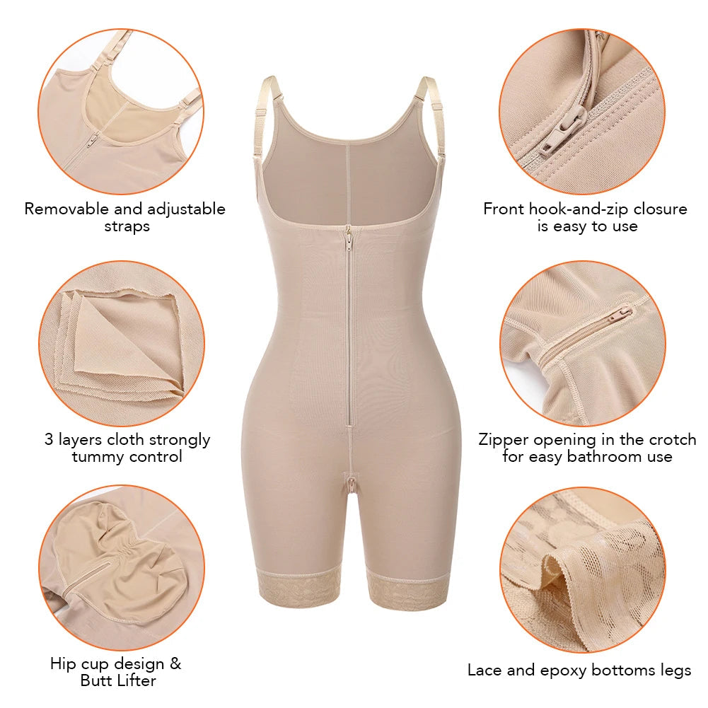 Fajas Colombianas Full Body Shaper – Postpartum Tummy Slimming