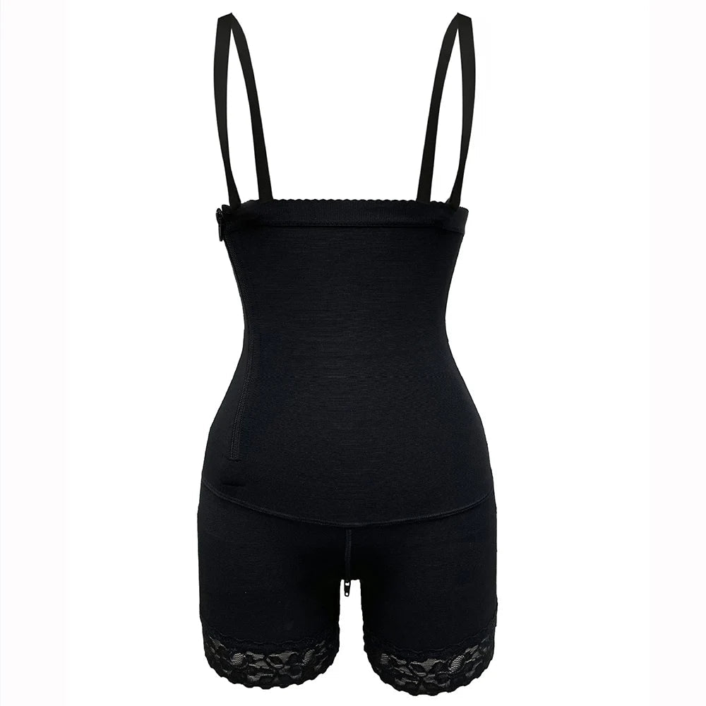 Fajas Colombianas Side Zipper Waist Trainer Butt-Lifting Shapewear