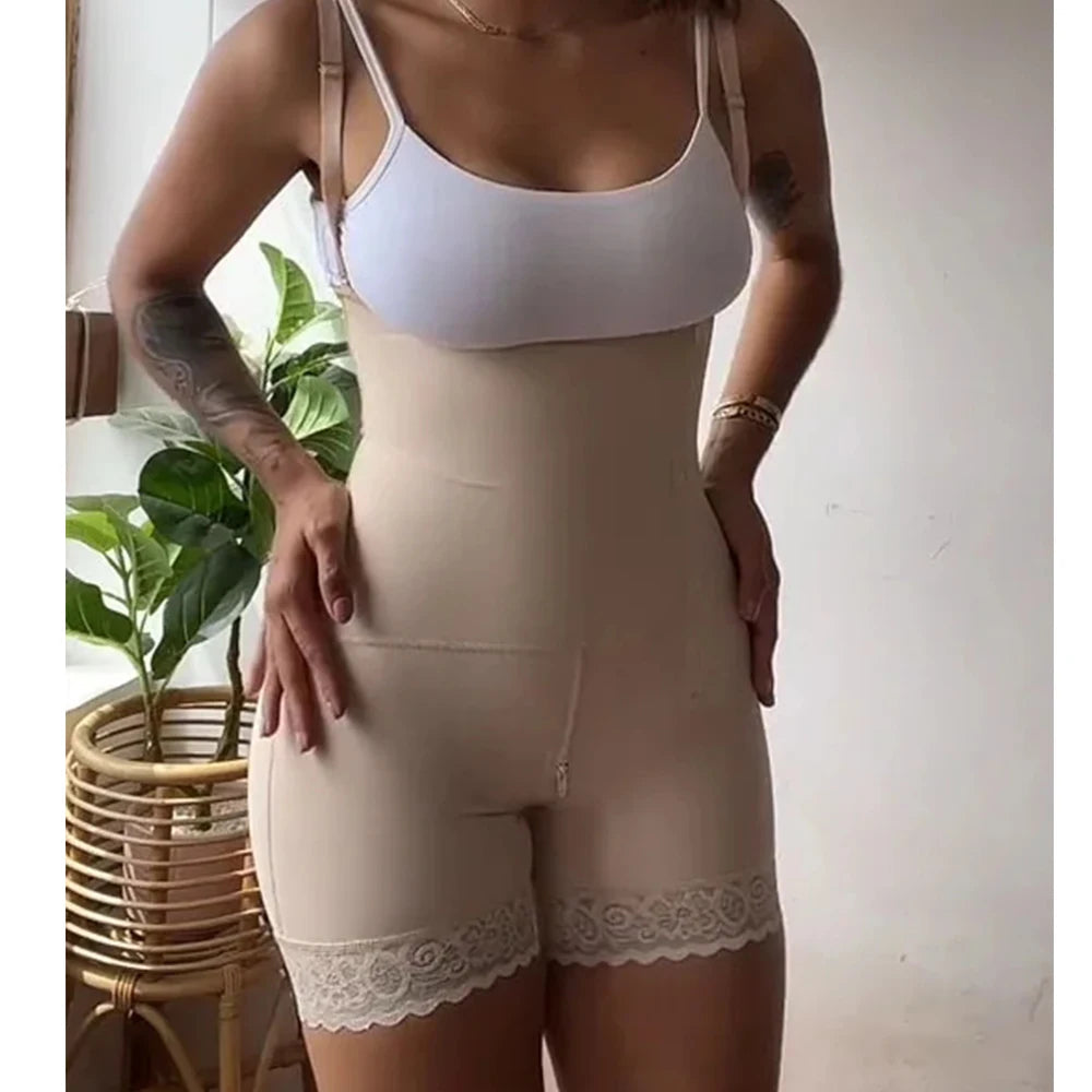 Fajas Colombianas Side Zipper Waist Trainer Butt-Lifting Shapewear