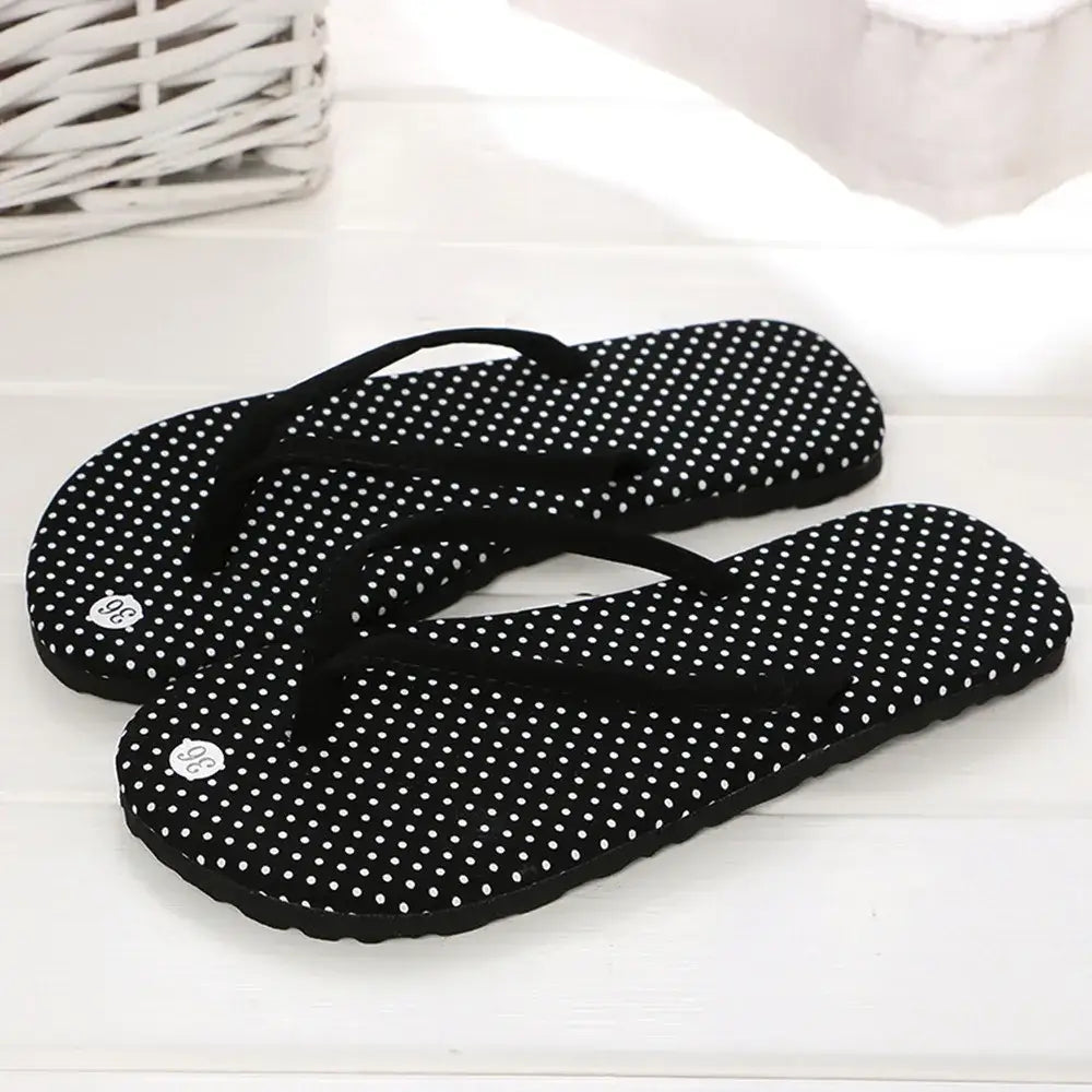 Fashion Rubber Leopard Print Flip Flops