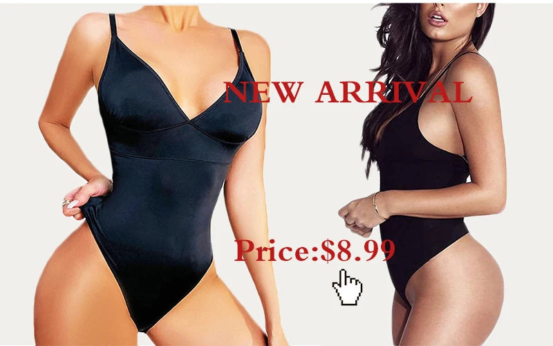 GUUDIA Ribbed Tummy Control Jumpsuit – Daily Shaper Bodysuit with Open Crotch