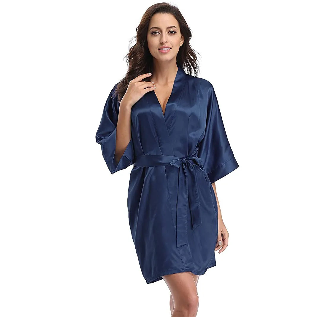 Bridesmaid Wedding Robe – Women’s Summer Kimono Bathrobe