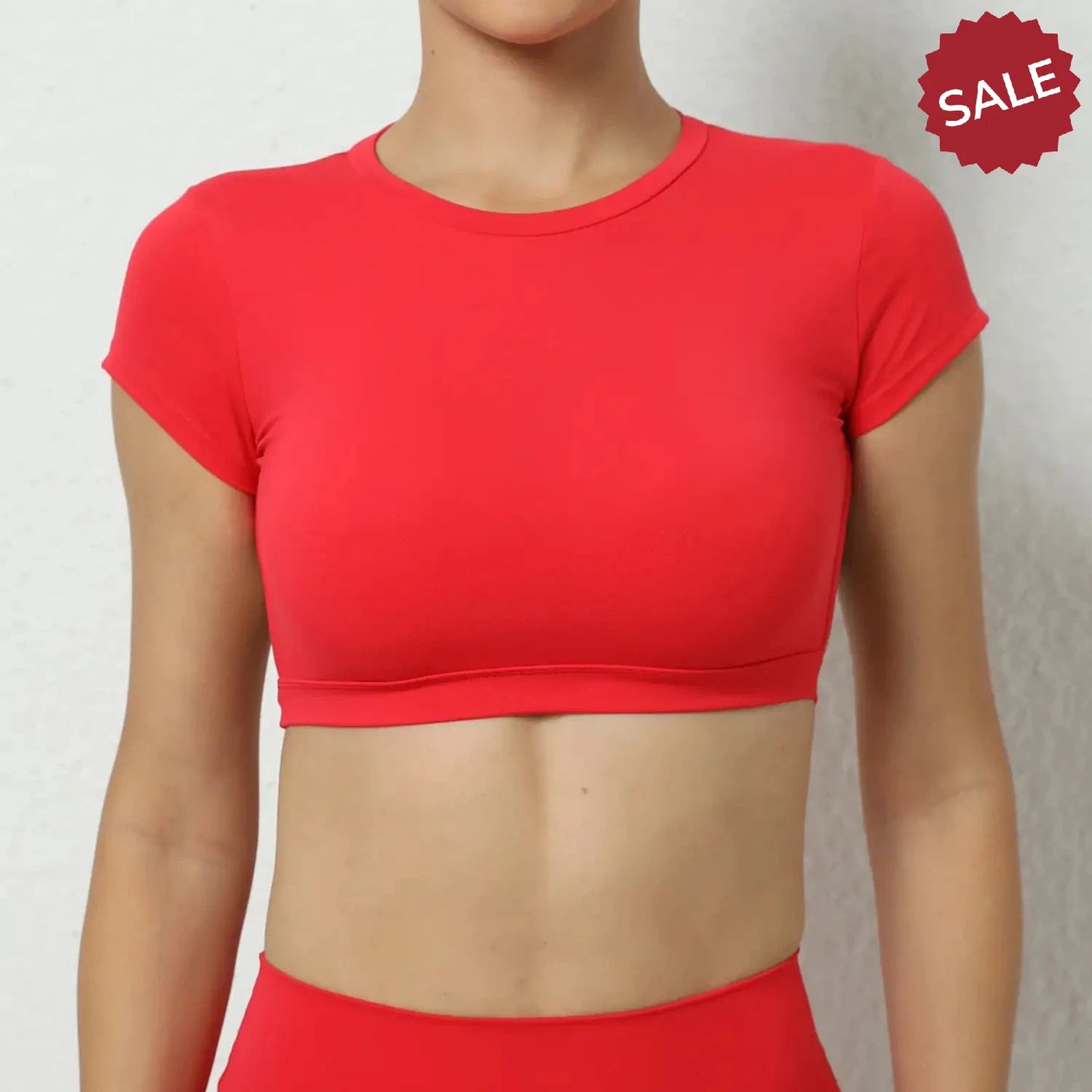 Hearuisavy Sports Shirts – Breathable Backless Workout Crop Tops
