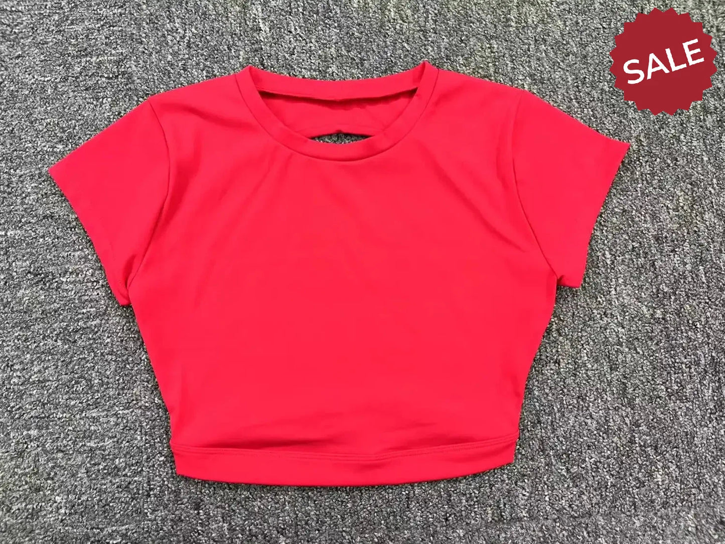 Hearuisavy Sports Shirts – Breathable Backless Workout Crop Tops