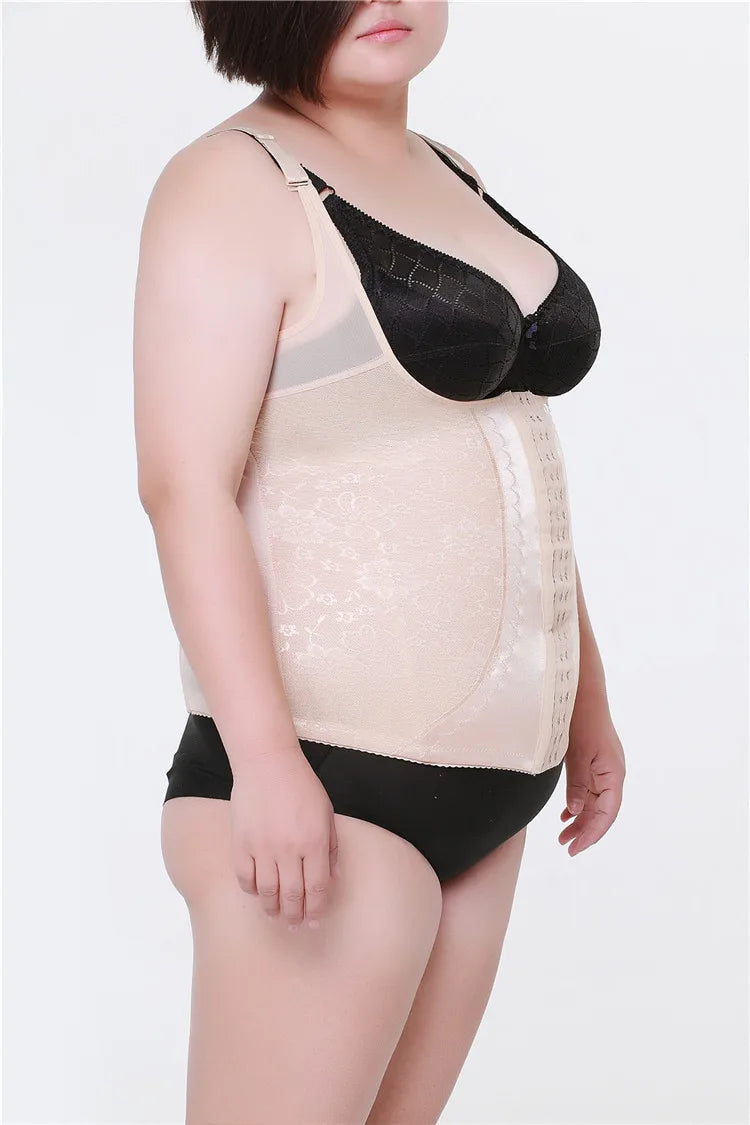 High Elastic Adjustable Slimming Body Shaper for Women – Plus Size Waist Corset Bodysuit