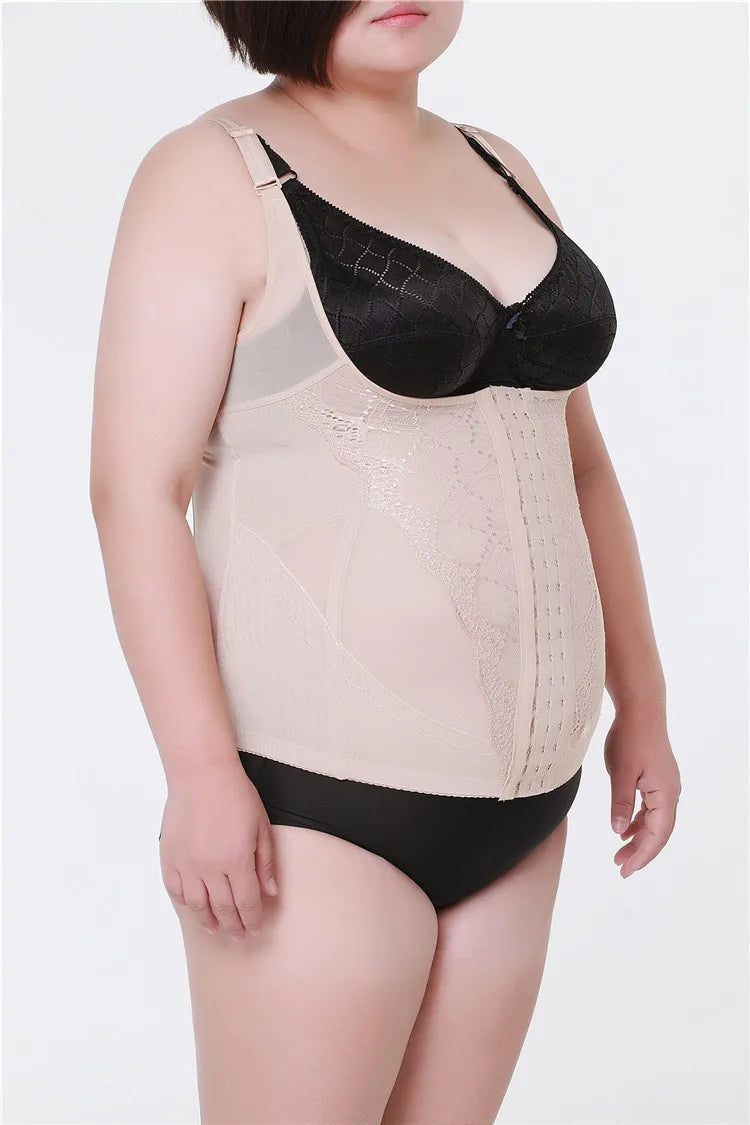 High Elastic Adjustable Slimming Body Shaper for Women – Plus Size Waist Corset Bodysuit