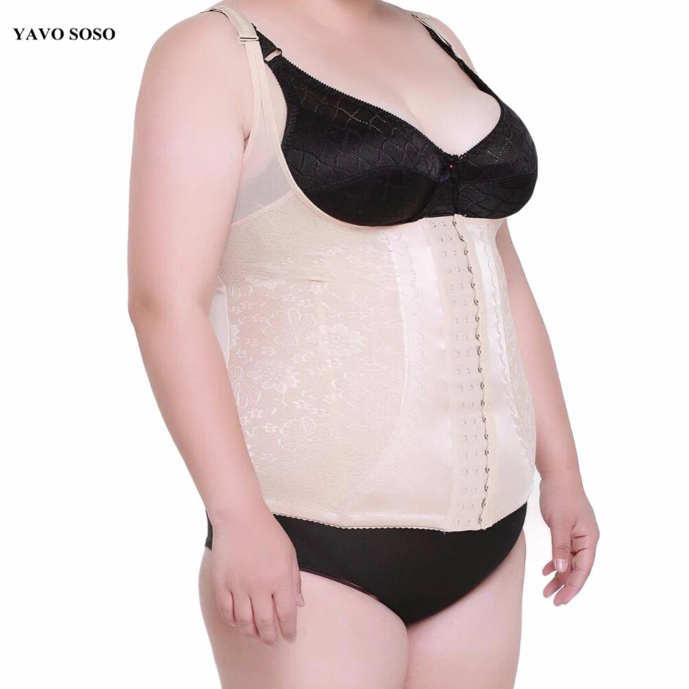 High Elastic Adjustable Slimming Body Shaper for Women – Plus Size Waist Corset Bodysuit